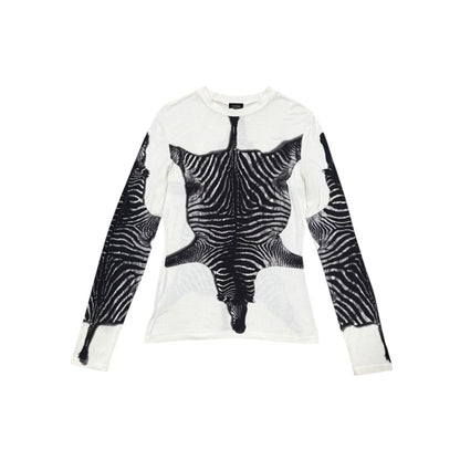 JEAN PAUL GAULTIER ZEBRA PRINT TOP