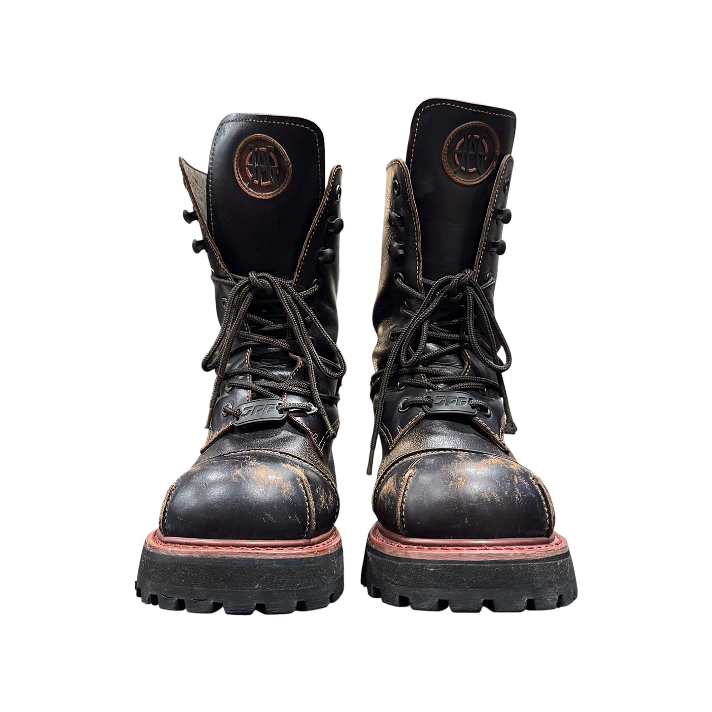 JEAN PAUL GAULTIER 1990 LACE UP COMBAT BOOTS