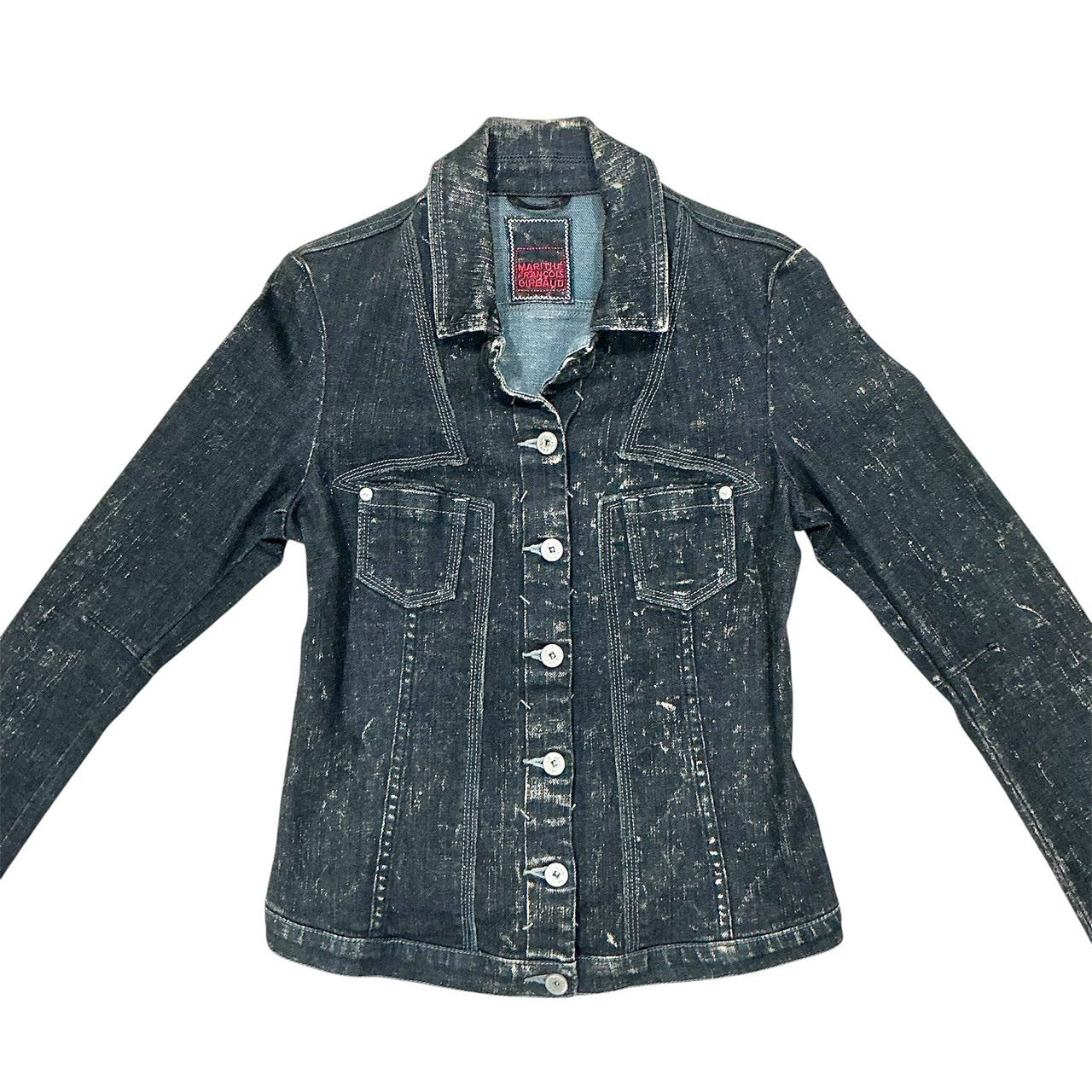 MARITHE FRANCOIS GIRBAUD BLACK WASHED JACKET
