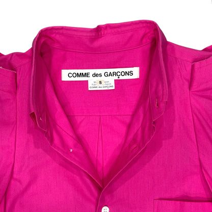 COMME DES GARÇON 2017 PINK LONG SLEEVE BUTTON UP SHIRT