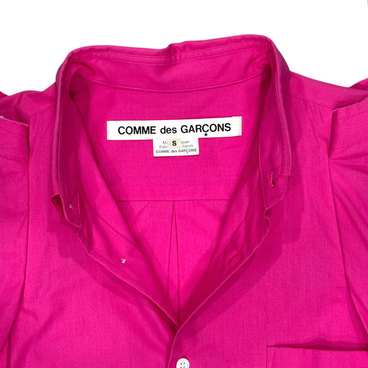 COMME DES GARÇON 2017 PINK LONG SLEEVE BUTTON UP SHIRT