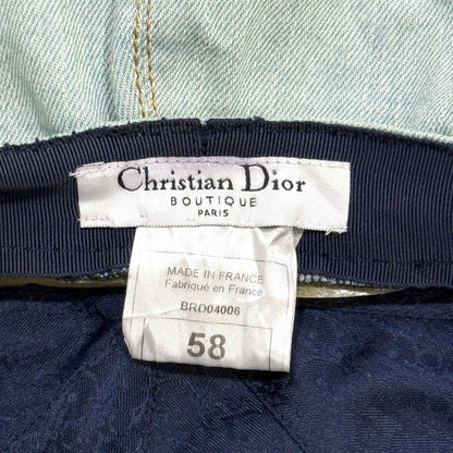 CHRISTIAN DIOR DENIM NEWS BOY HAT