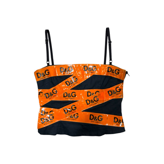 DOLCE&GABBANA CAUTION TAPE TOP
