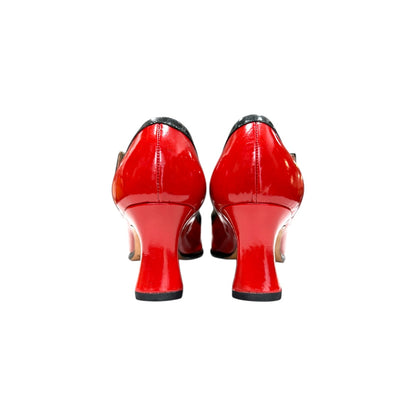 PRADA RED MARY JANE HEELS