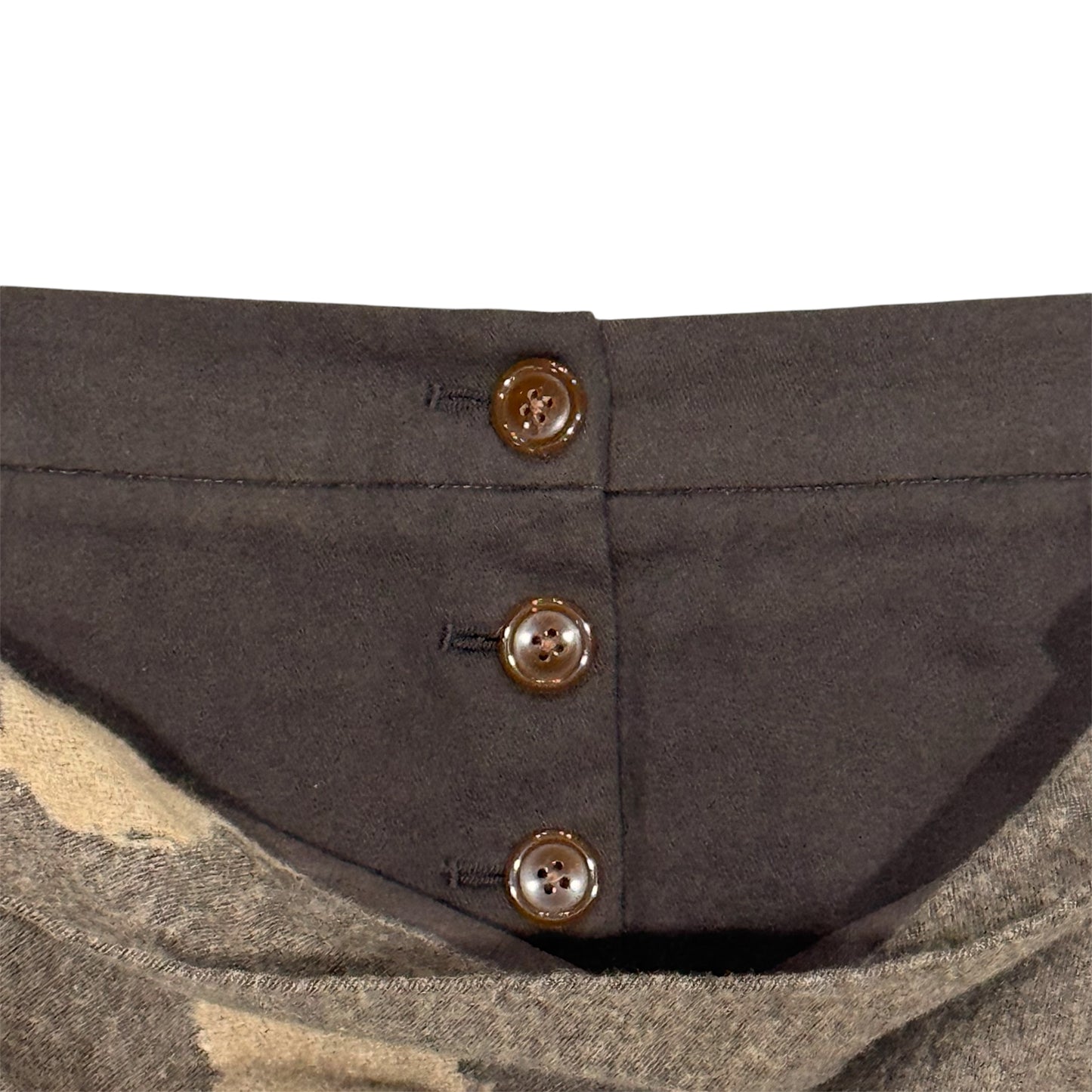 VIVIENNE WESTWOOD BROWN DRAPE MINI SKIRT