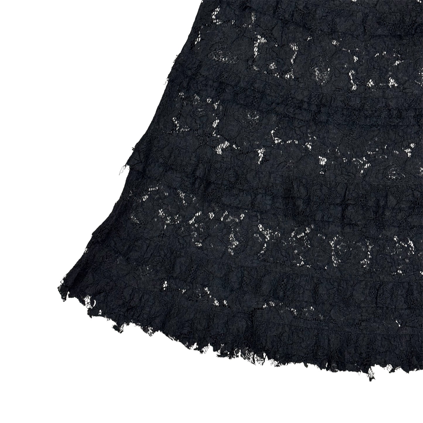 JUNYA WATANABE MAN BLACK CUTWORK LACE SKIRT