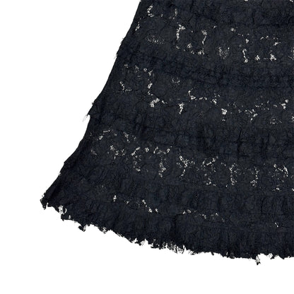 JUNYA WATANABE MAN BLACK CUTWORK LACE SKIRT