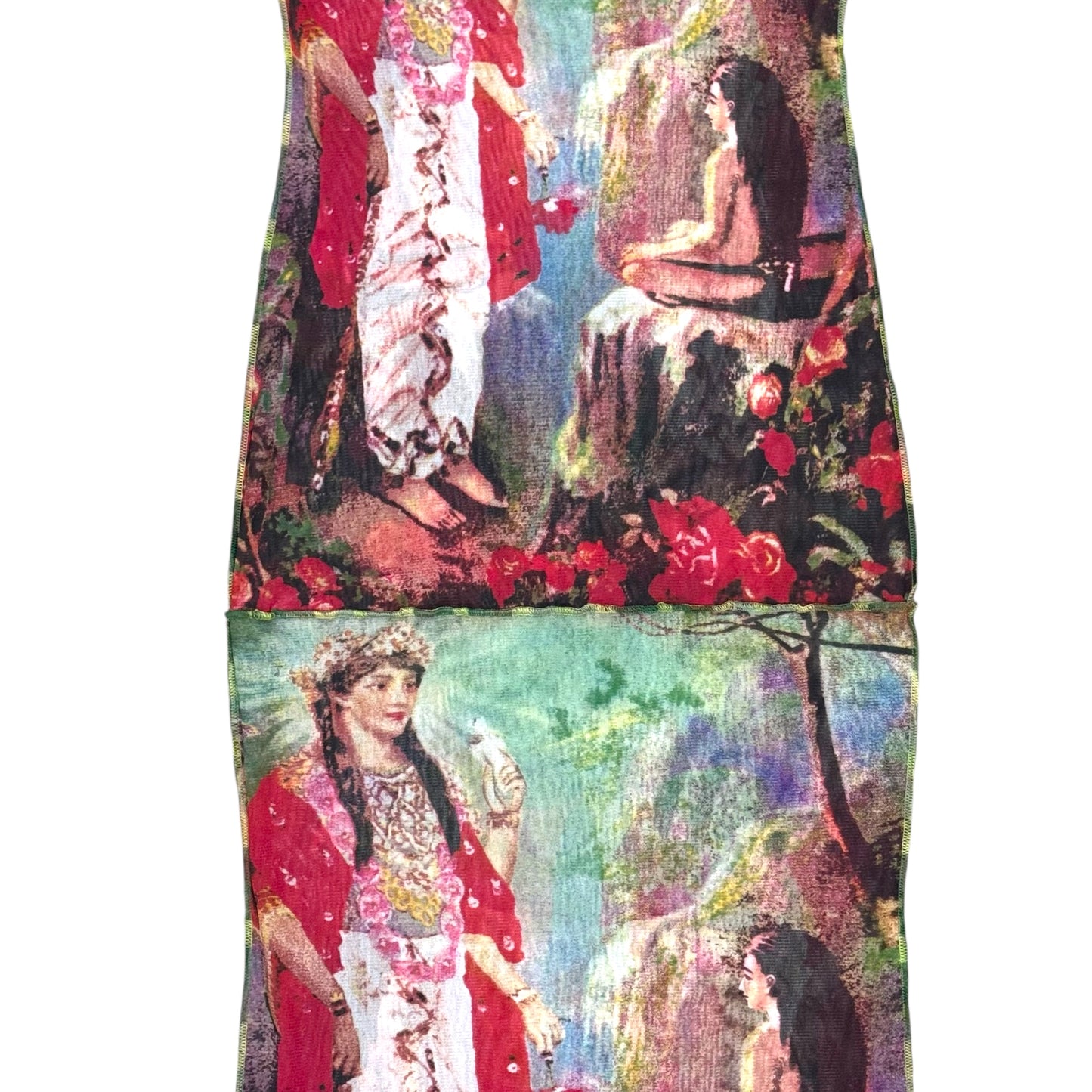 JEAN PAUL GAULTIER SS1998 HINDU GODDESS MESH DRESS