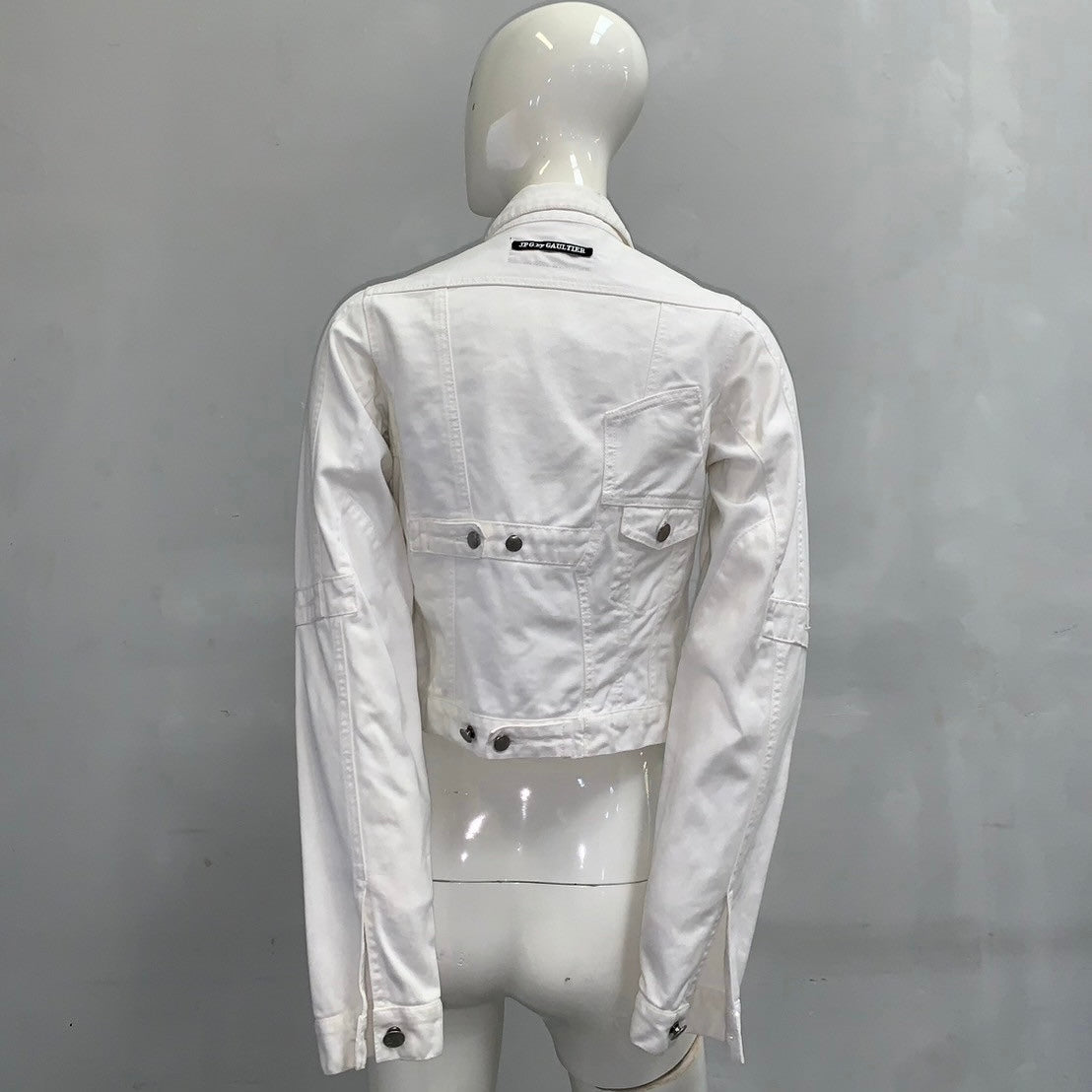 JEAN PAUL GAULTIER WHITE DENIM JACKET