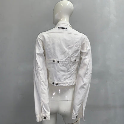 JEAN PAUL GAULTIER WHITE DENIM JACKET