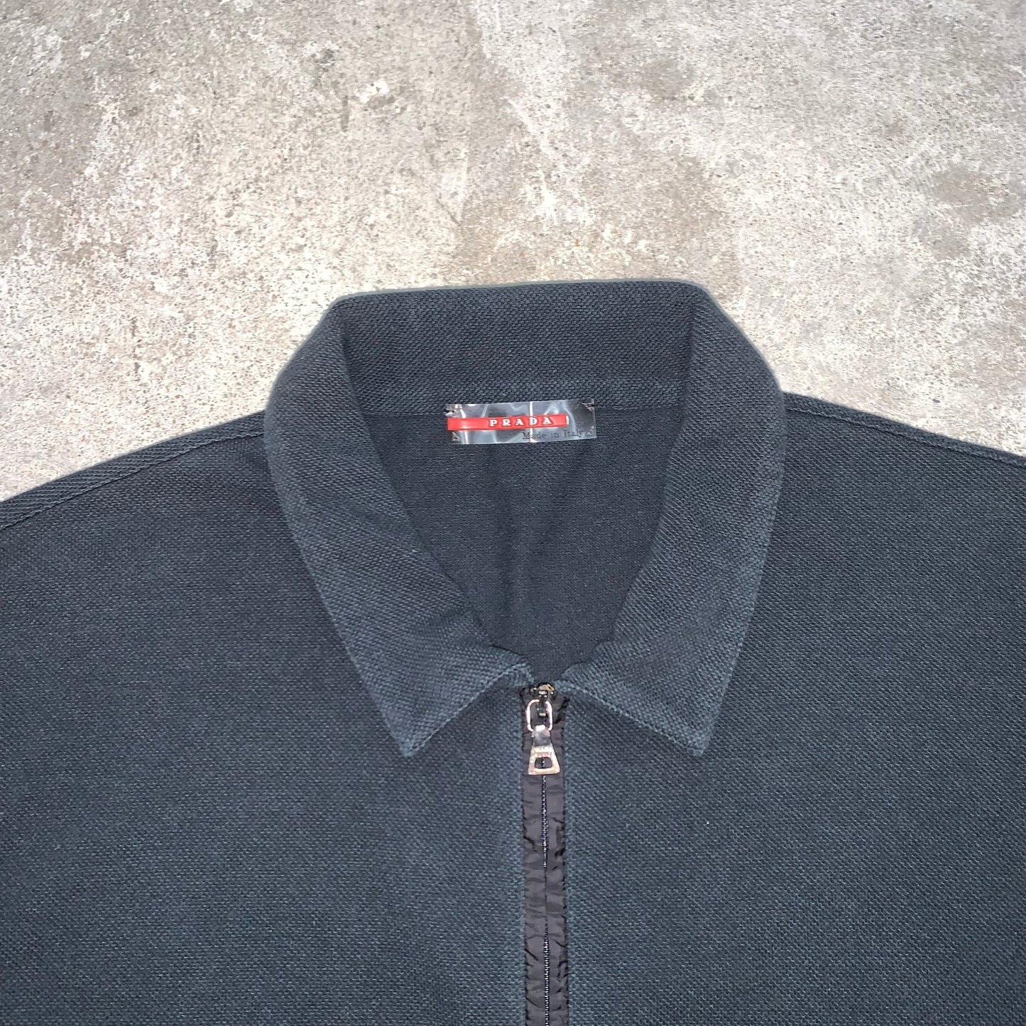 PRADA SPORT NAVY POLO TOP