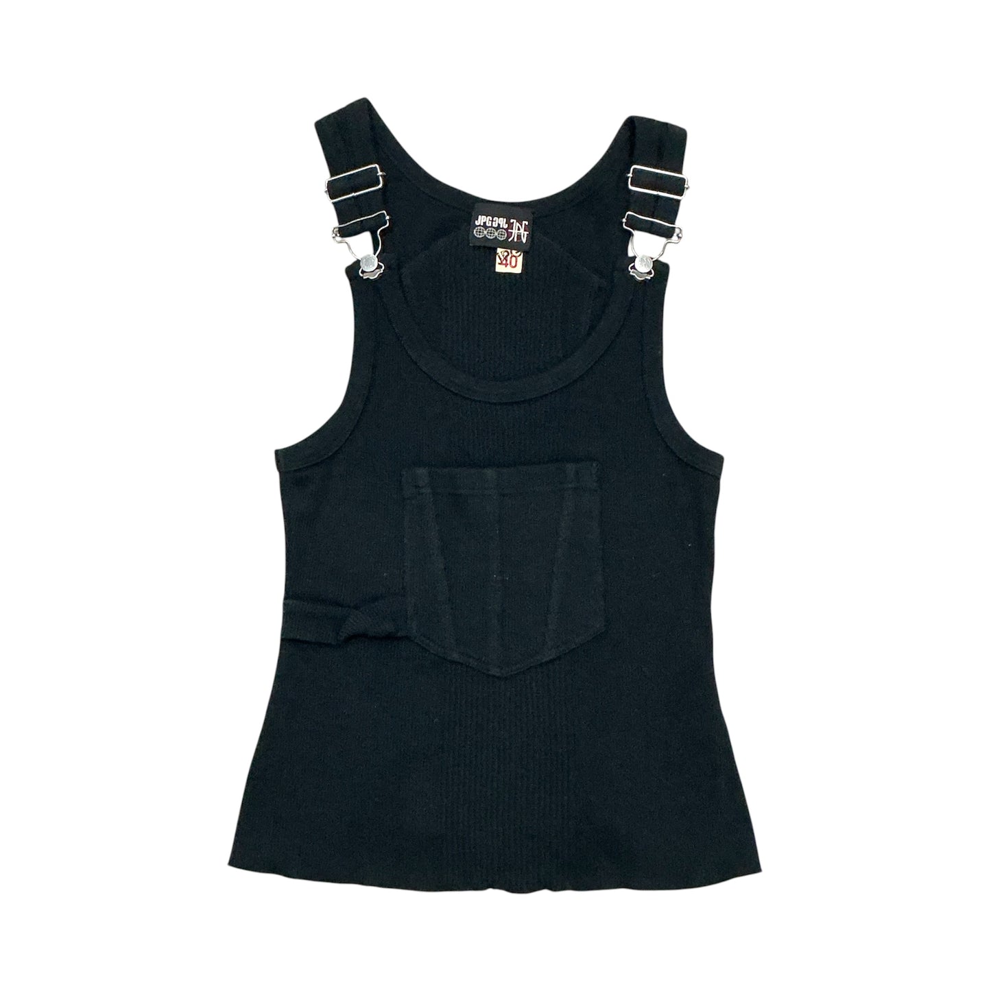 JEAN PAUL GAULTIER BLACK OVER ALL TANK TOP