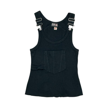 JEAN PAUL GAULTIER BLACK OVER ALL TANK TOP
