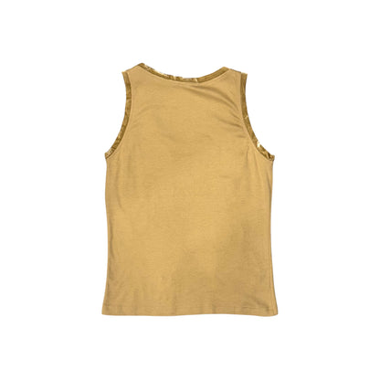 CHRISTIAN DIOR BY JOHN GALLIANO 2004 BROWN FLORAL TOP