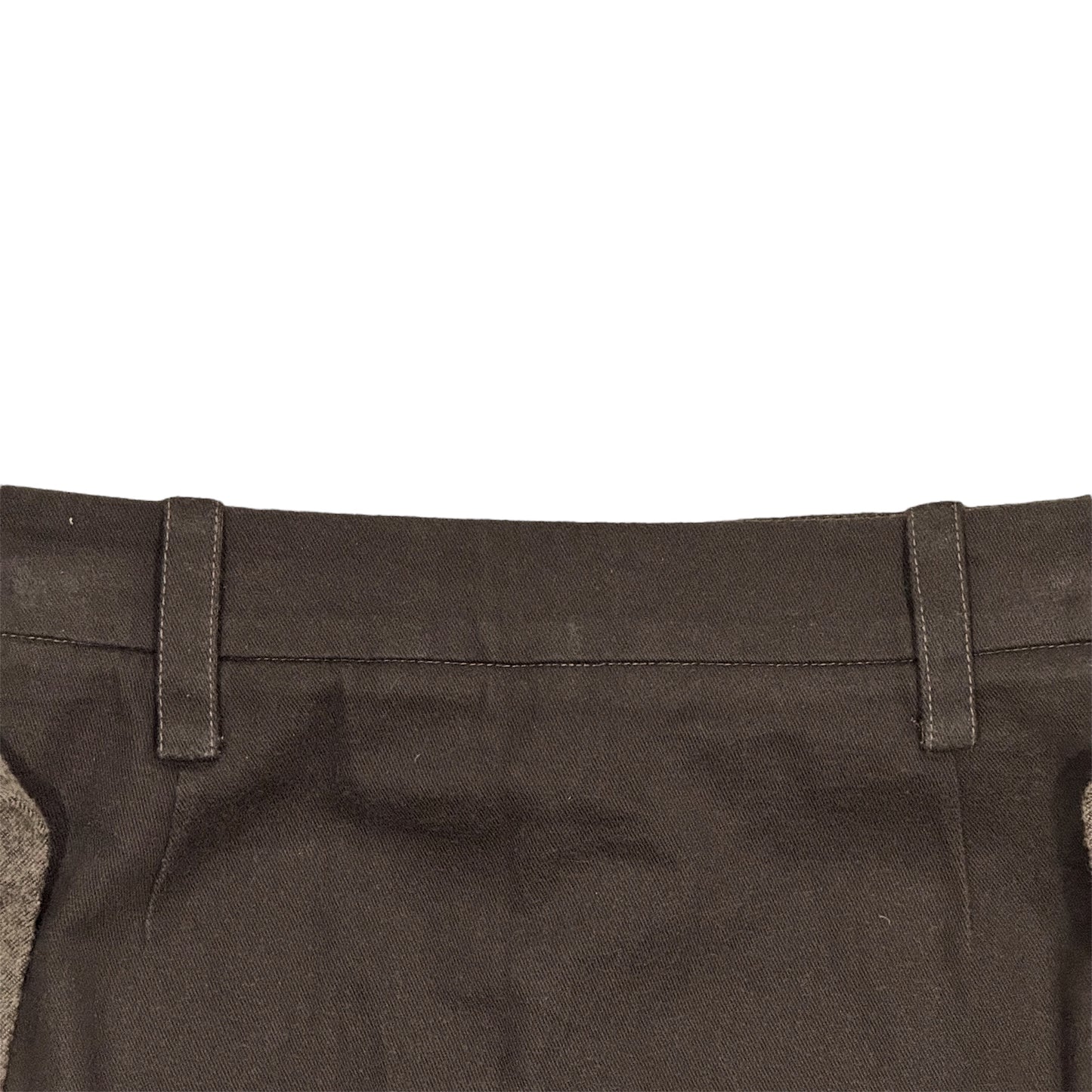 VIVIENNE WESTWOOD BROWN DRAPE MINI SKIRT