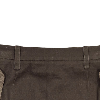 VIVIENNE WESTWOOD BROWN DRAPE MINI SKIRT