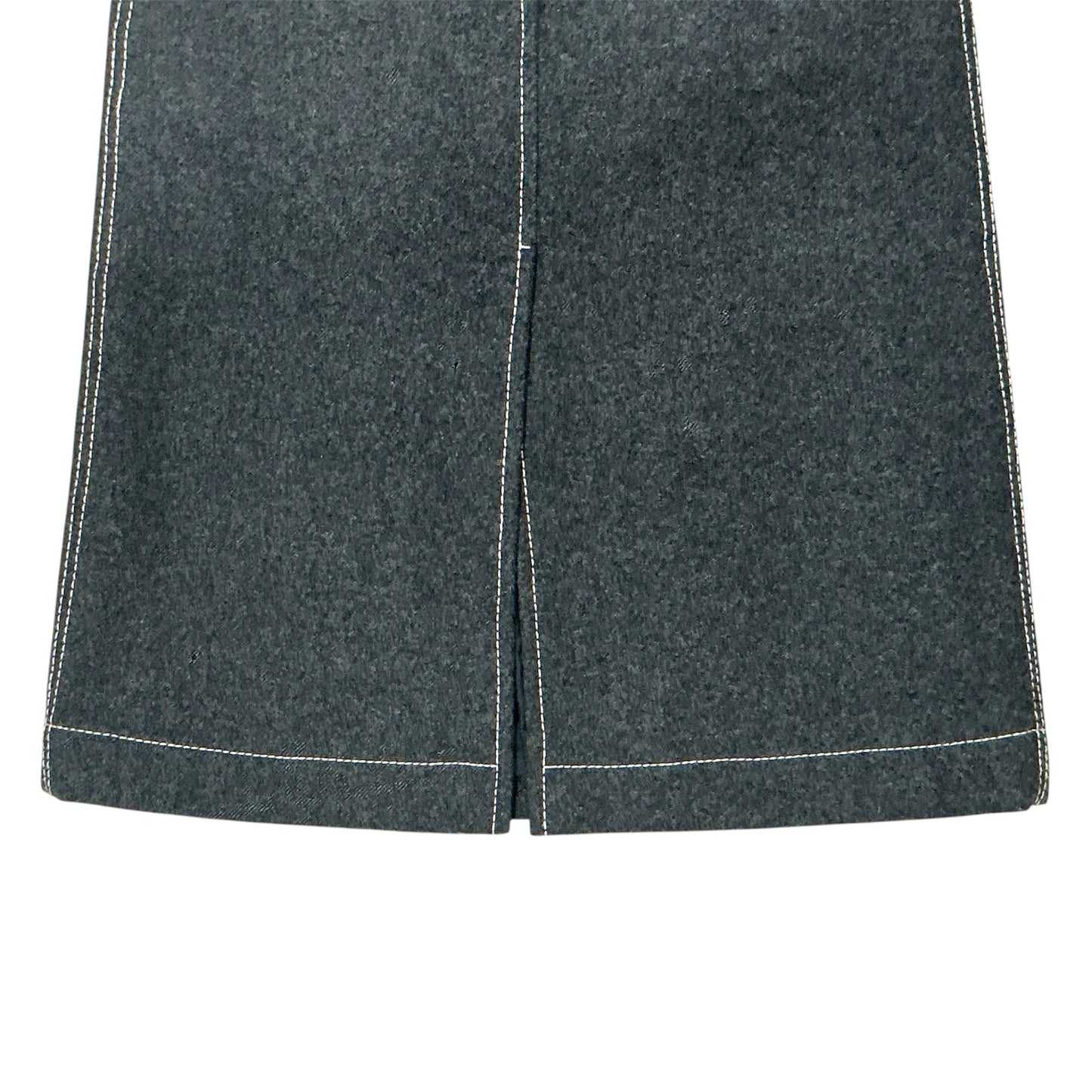 PRADA SPORTS GREY WOOL SKIRT