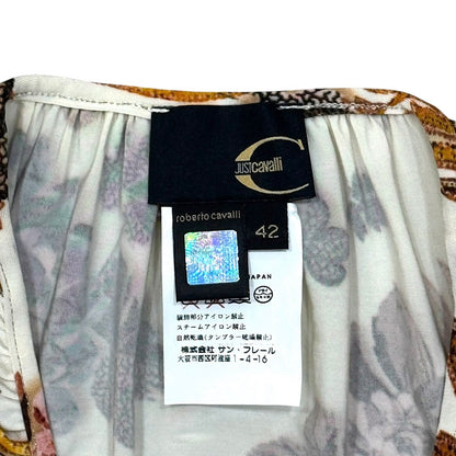 JUST CAVALLI BAROQUE PRINT DRESS