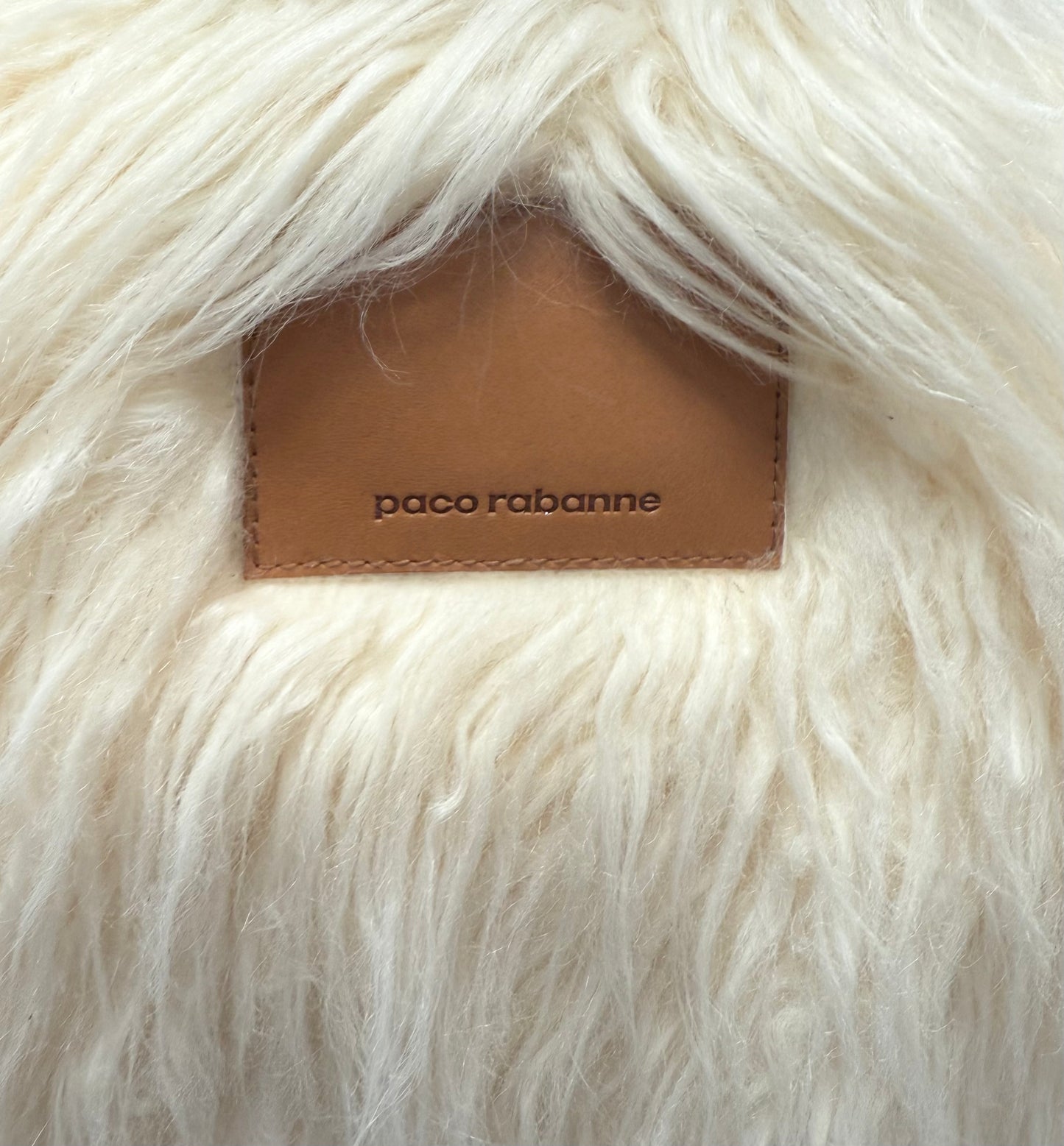 PACO RABANNE IVORY FUR JACKET