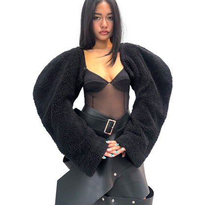 COMME DE GARÇON BLACK HARNESS BOLERO JACKET