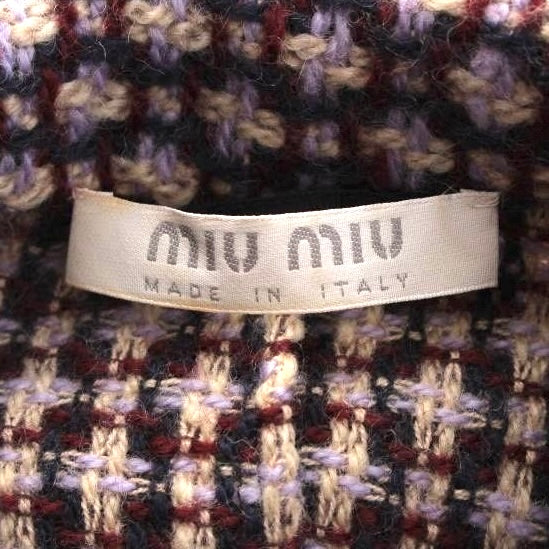 MIU MIU 2000S PURPLE TWEET ZIP UP JACKET