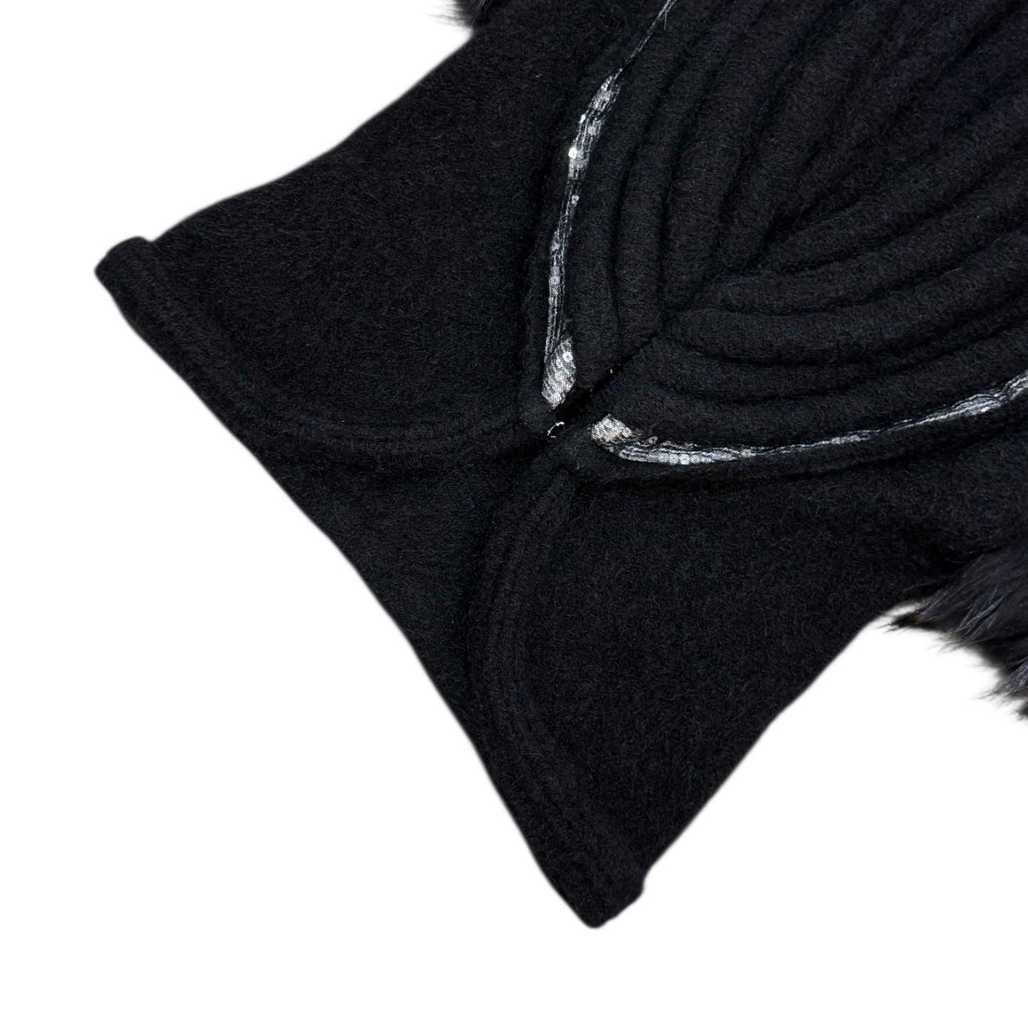 ROBERTO CAVALLI BLACK MOHAIR FUR BOLERO