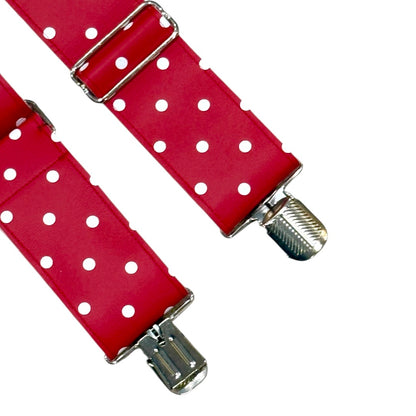 COMME DES GARÇON GIRL RED POLKA DOTS SUSPENDER