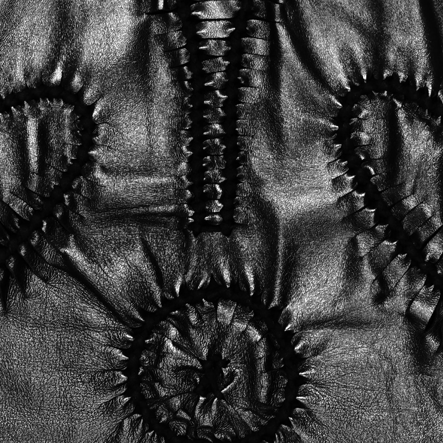 JEAN PAUL GAULTIER S/S2001 BRAIDED LEATHER TOP