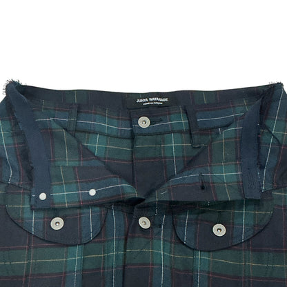 JUNYA WATANABE SS2006 DOUBLE LAYERED PLAID WOOL PANTS