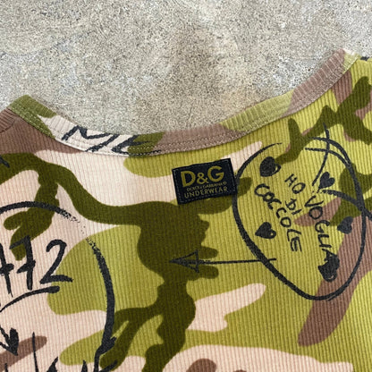 Dolce&Gabbana Camouflage tank top