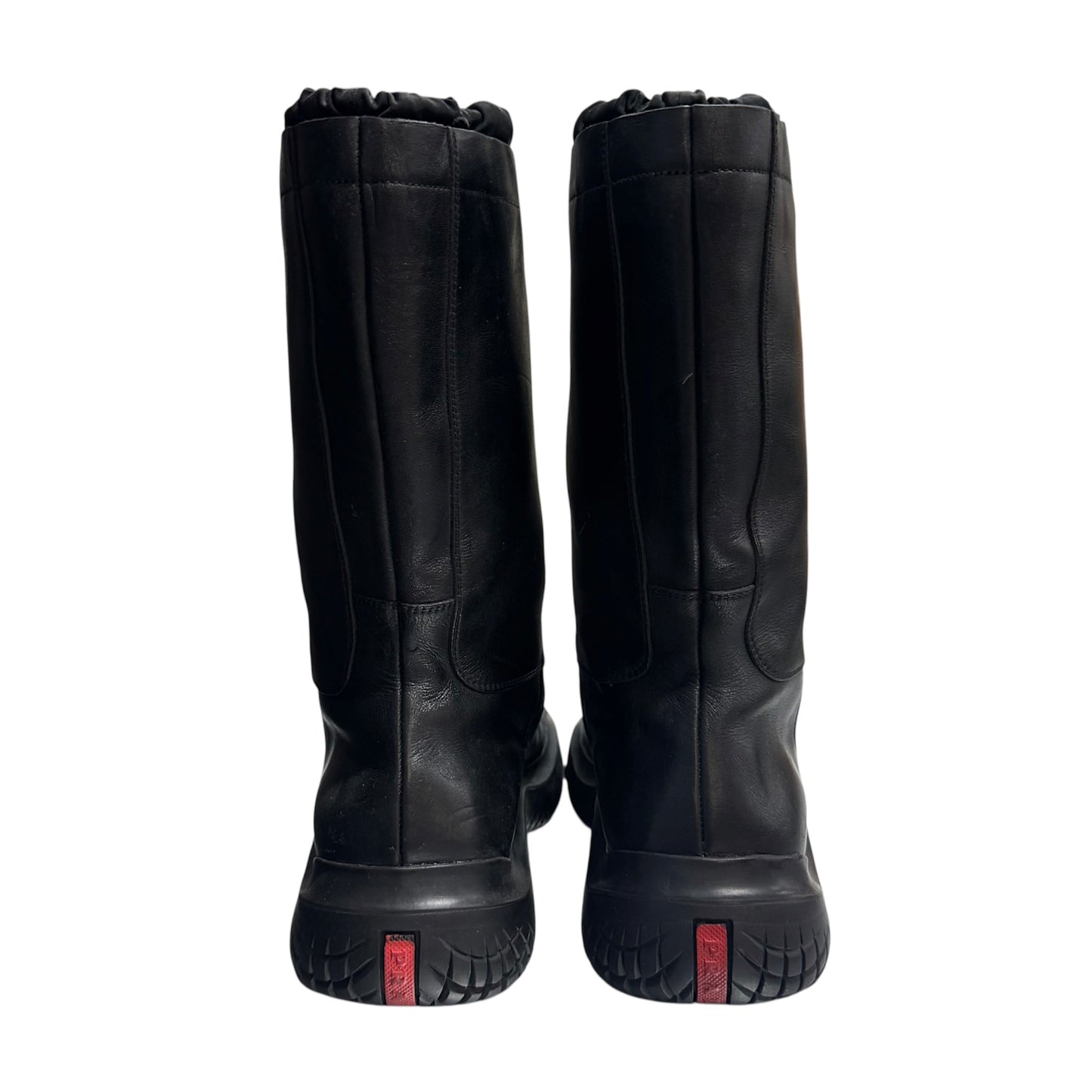 PRADA SPORT AW1999 BLACK ANKLE LEATHER BOOTS