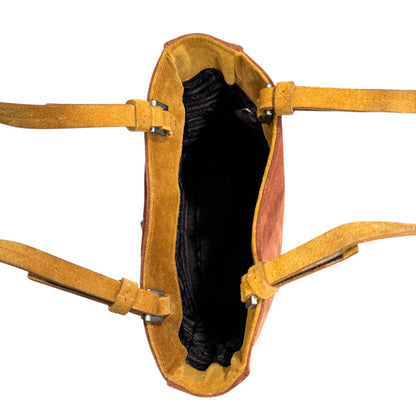 PRADA SUEDE TWO TONE BAG