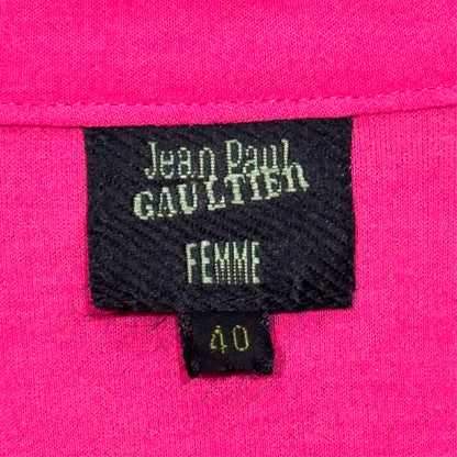 JEAN PAUL GAULTIER PINK BELT WRAP SHIRT