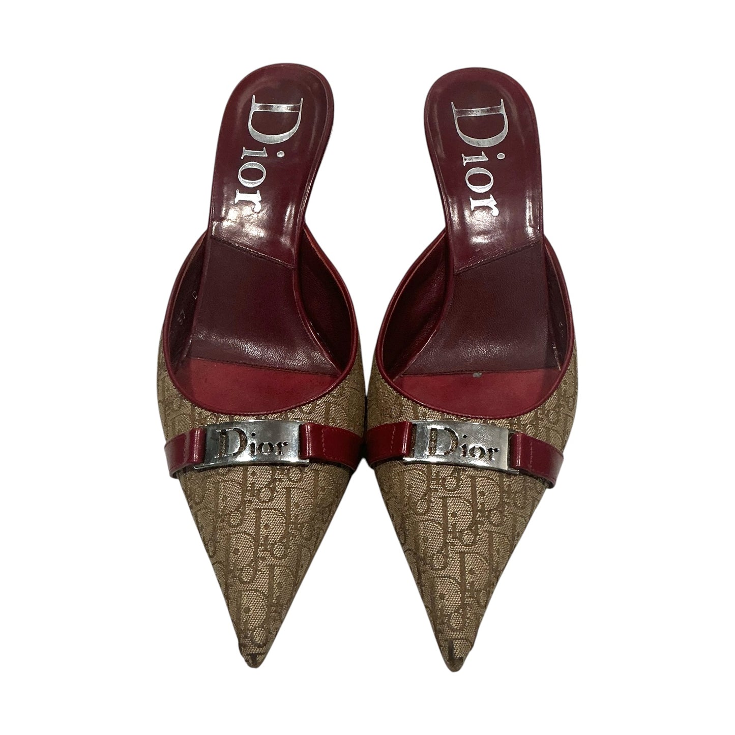 CHRISTIAN DIOR MONOGRAM MULES