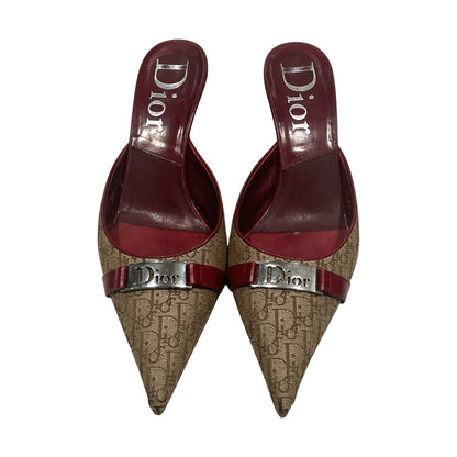 CHRISTIAN DIOR MONOGRAM MULES