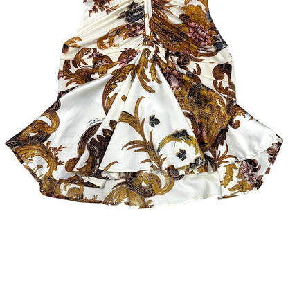 JUST CAVALLI BAROQUE PRINT DRESS