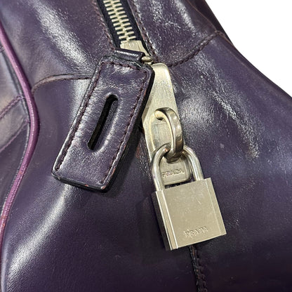 PRADA 2000S PURPLE BOWLING BAG