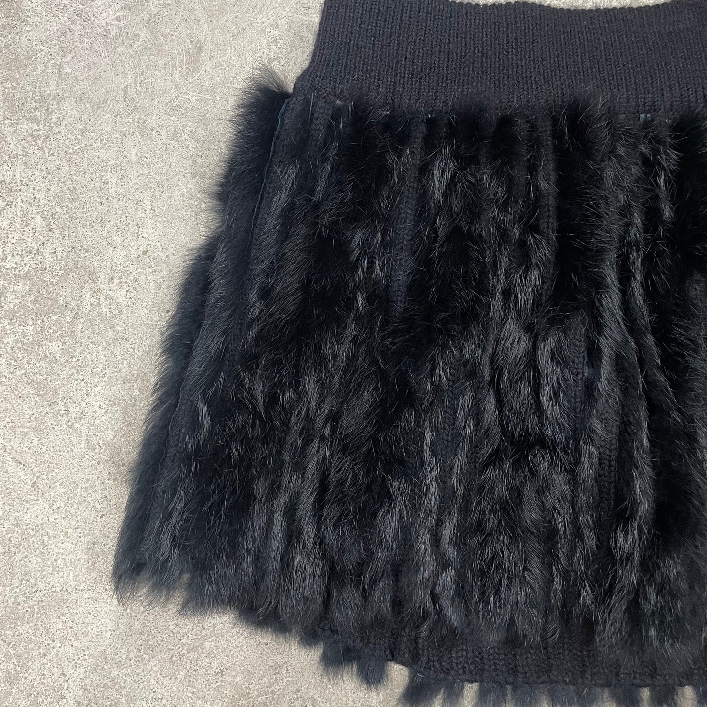 Tsumori Chisato all fur mini skirt