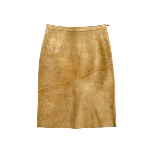GUCCI CAMEL SUEDE SKIRT