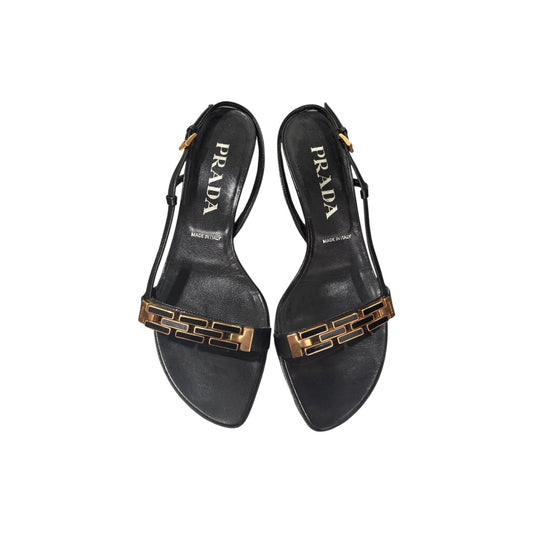 PRADA SLINGBACK KITTEN HEELS