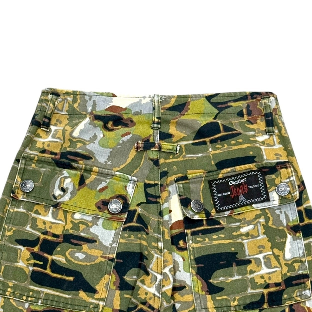 JEAN PAUL GAULTIER AW1997 FIGHT RACISM PUNK FACE PRINTED PANTS