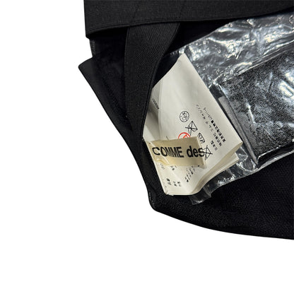 COMME DES GARÇON BLACK LEATHER BRA