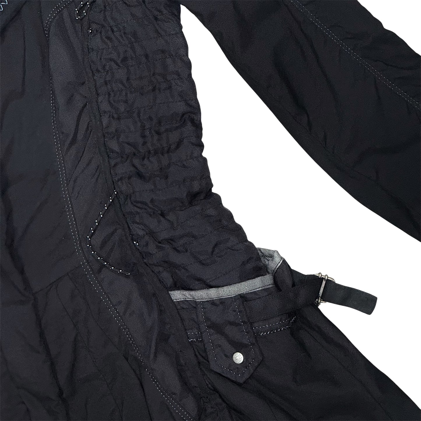 MARITHE FRANCOIS GIRBAUD BLACK NYLON DRESS