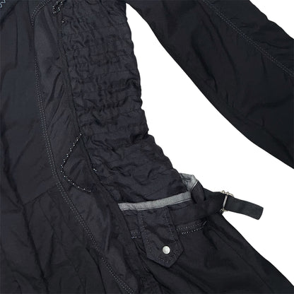 MARITHE FRANCOIS GIRBAUD BLACK NYLON DRESS