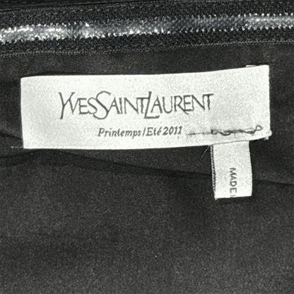 YVES SAINT LAURENT 2011 BLACK HIGH NECK HALTER TOP