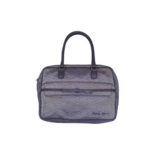 MIUMIU PURPLE TWEED HANDBAG