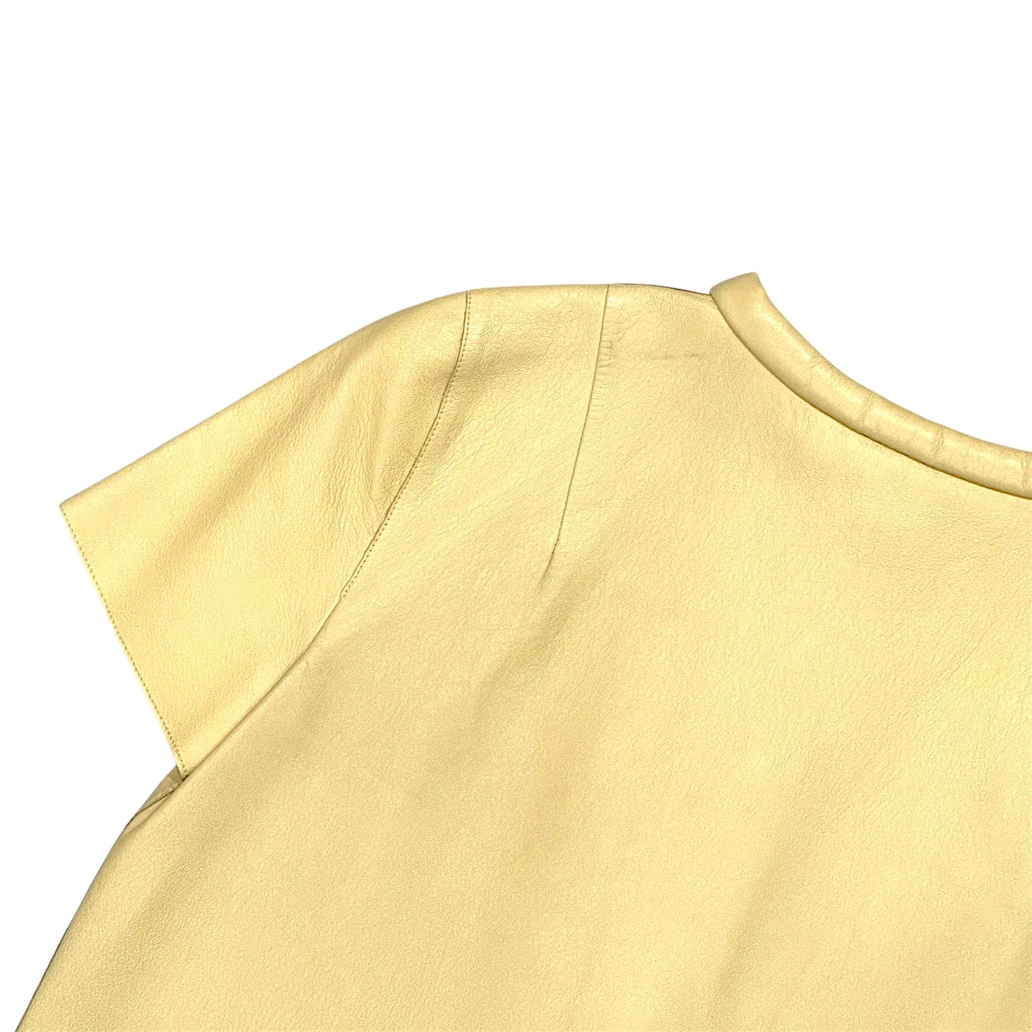 MARNI BUTTER YELLOW LEATHER TOP