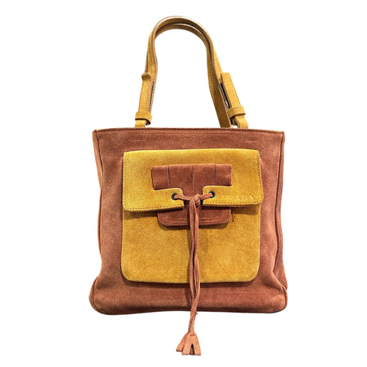 PRADA SUEDE TWO TONE BAG