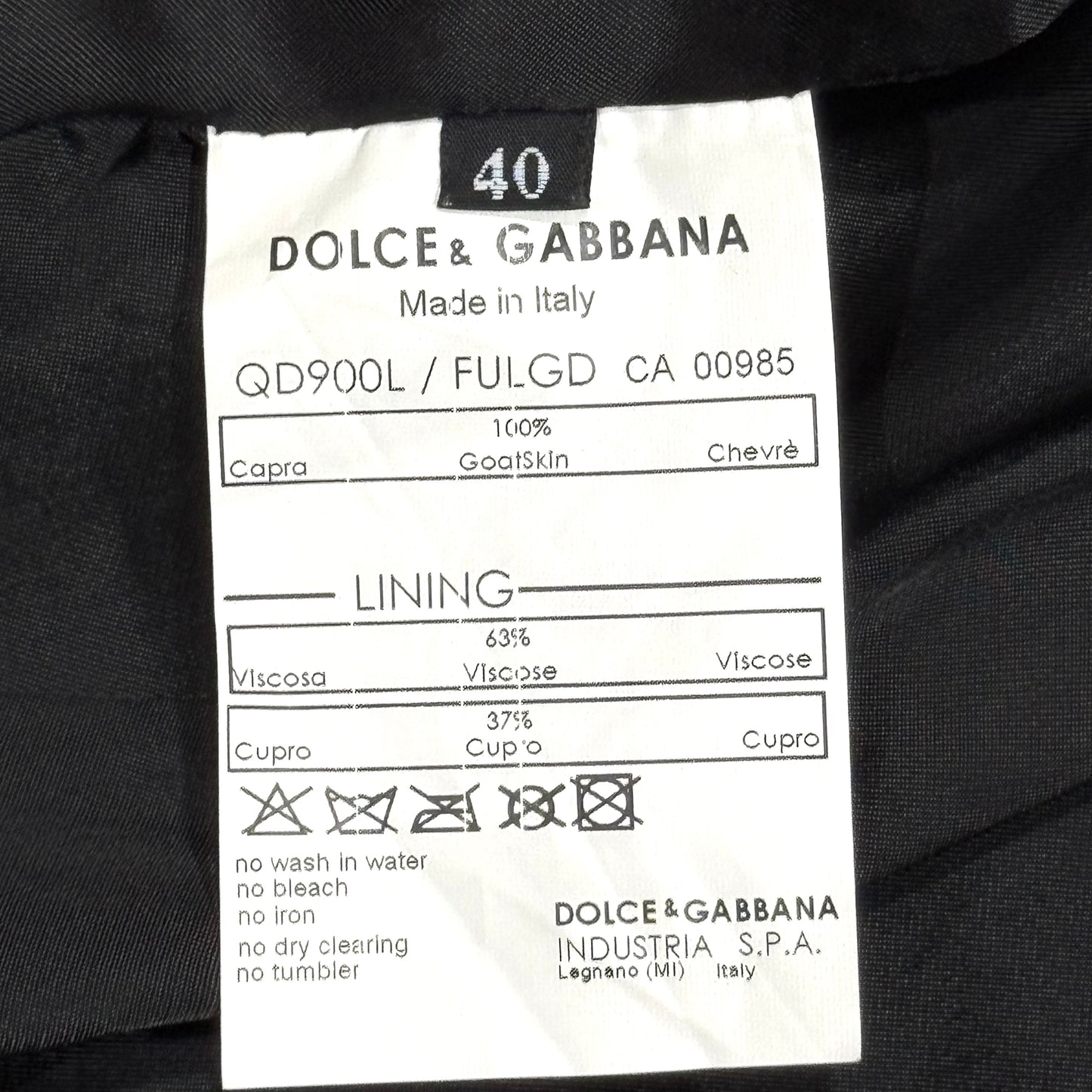 DOLCE & GABBANA PURPLE LEATHER JACKET