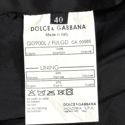 DOLCE & GABBANA PURPLE LEATHER JACKET